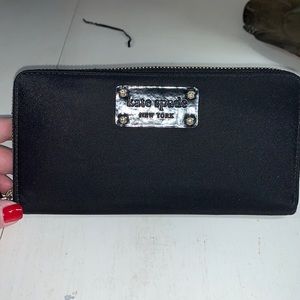 Kate Spade Black Nylon Wallet